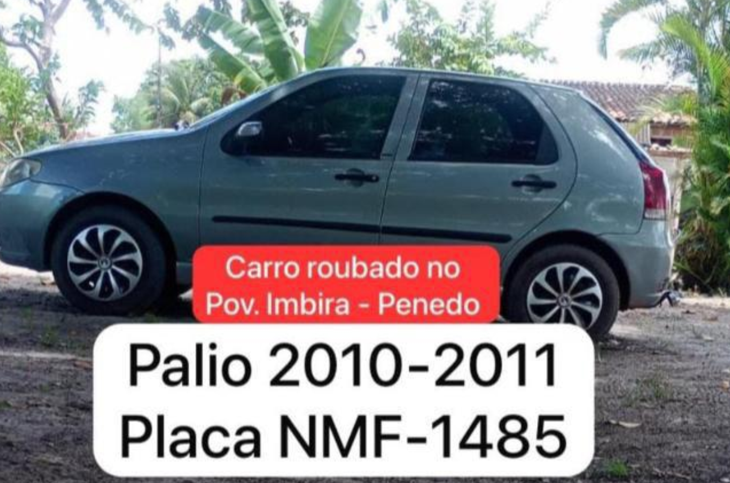 Família tem carro roubado durante assalto em povoado de Penedo