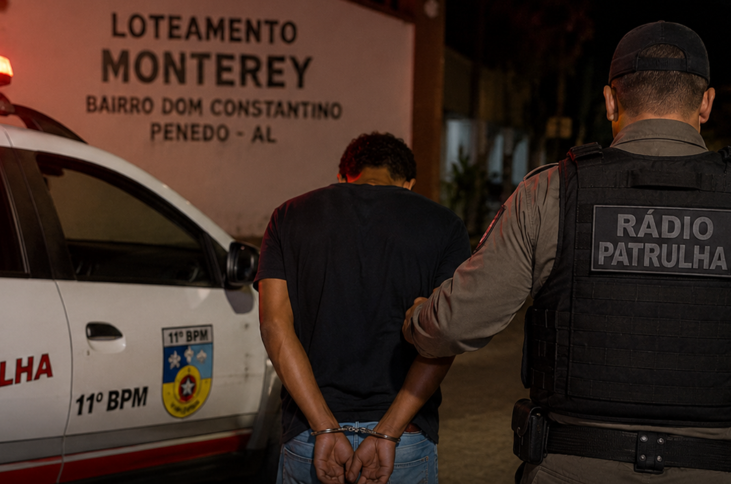 Homem é preso suspeito de agredir companheira no loteamento Monterey
