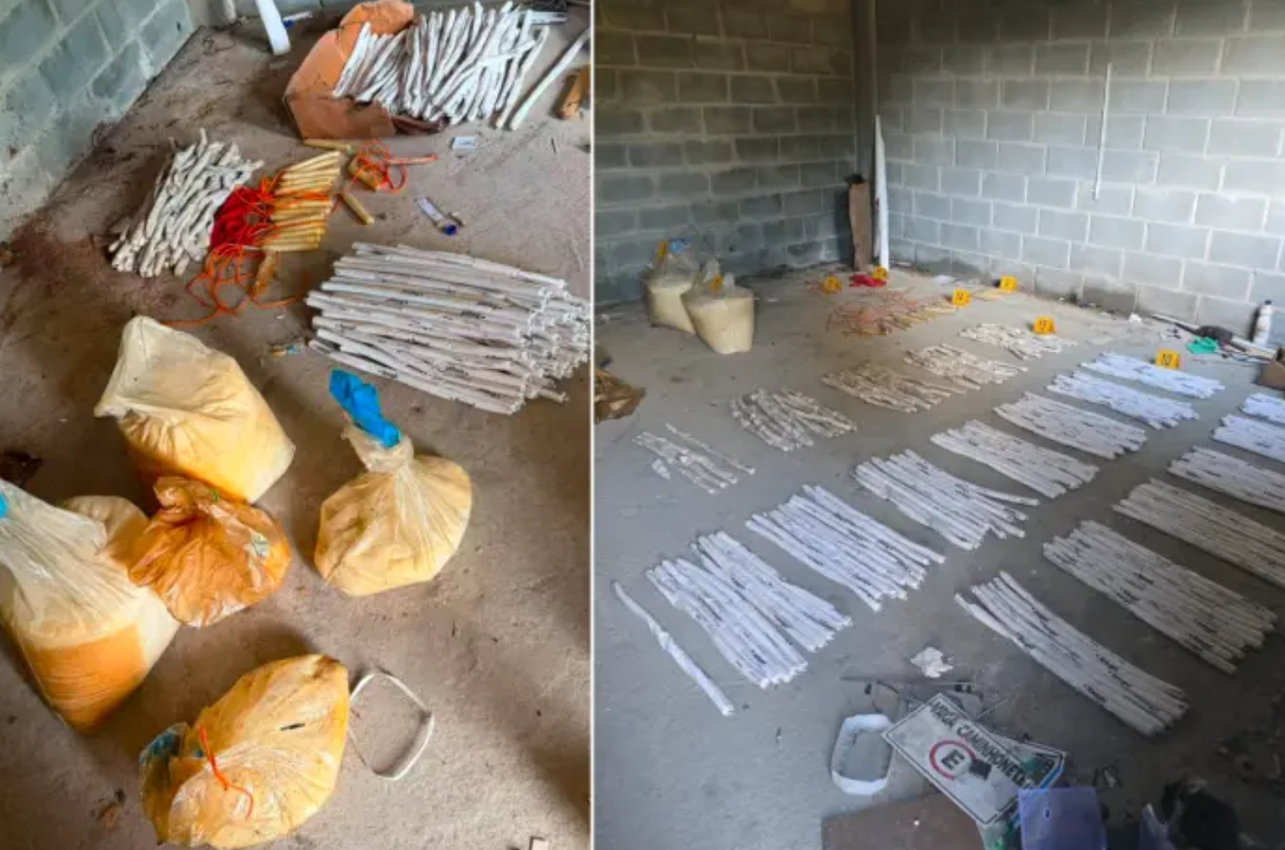 Esquadrão Antibombas recolhe mais de 100 kg de explosivos abandonados
