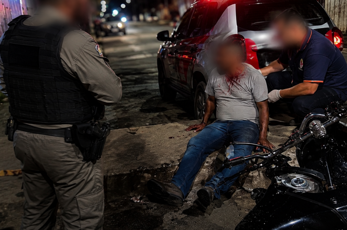 Homem é esfaqueado no pescoço durante assalto após sair de bar em Arapiraca