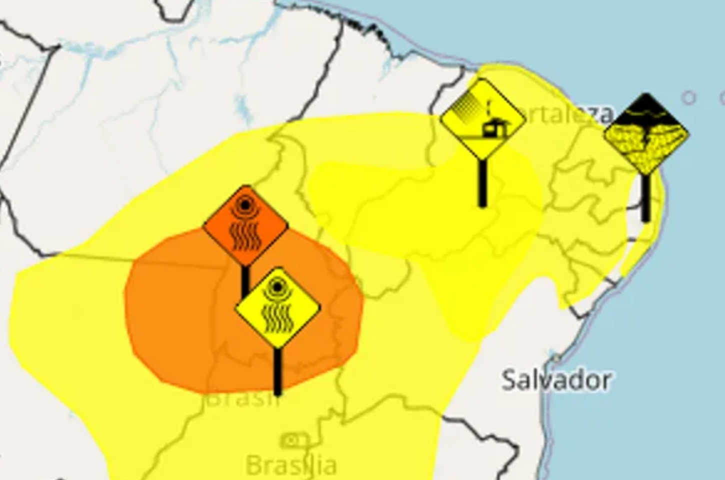 Inmet emite alertas de chuvas intensas e ventos fortes para municípios de Alagoas