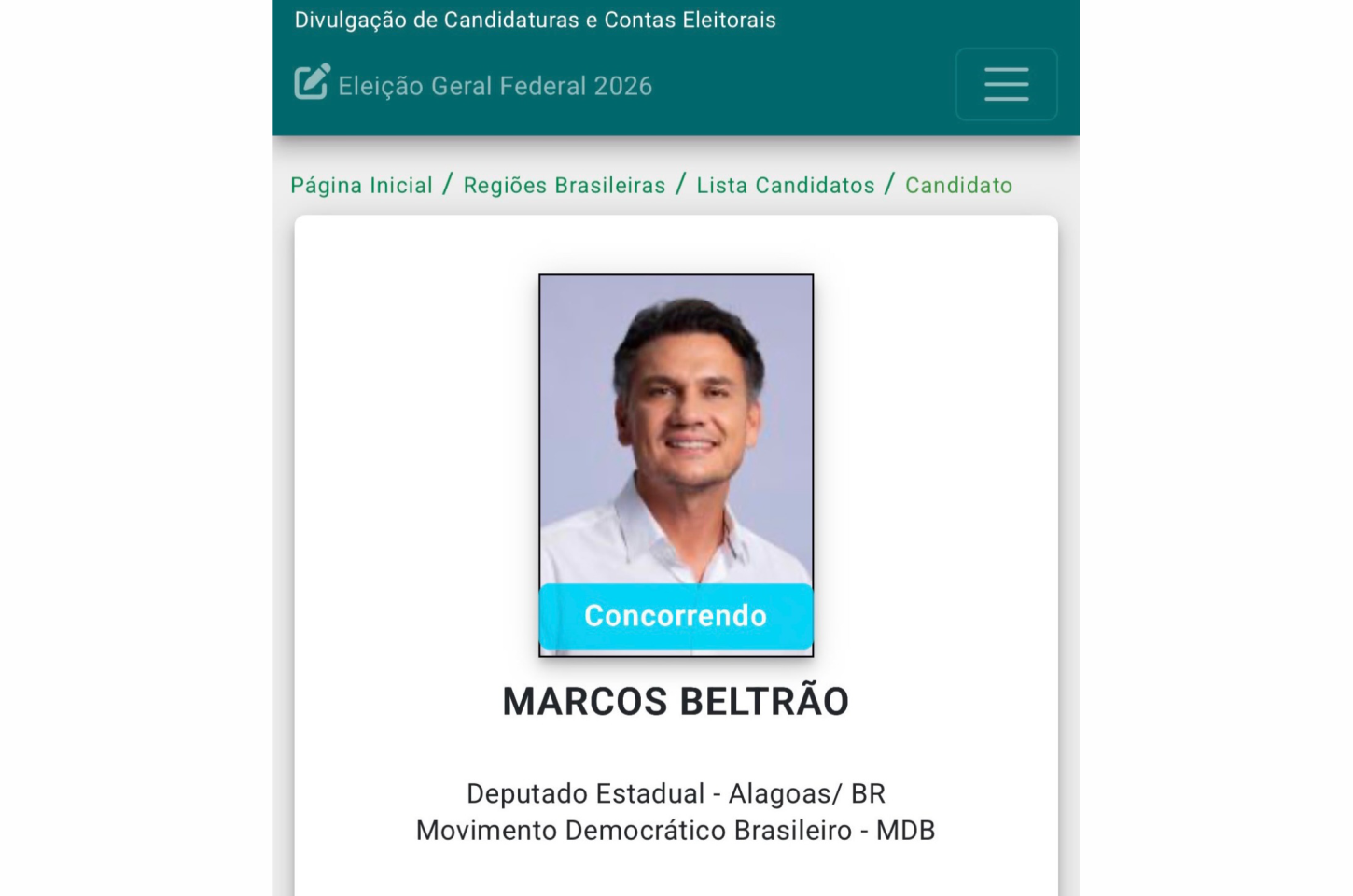 Marcos Beltrão confirma candidatura a deputado estadual e diz que vai disputar Alagoas “por inteiro”