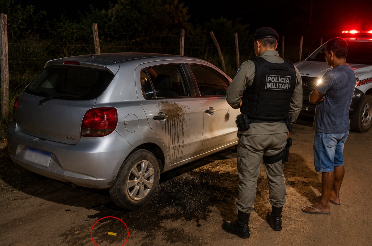 Proprietário suspeita de tentativa de atear fogo em carro na zona rural de Piaçabuçu