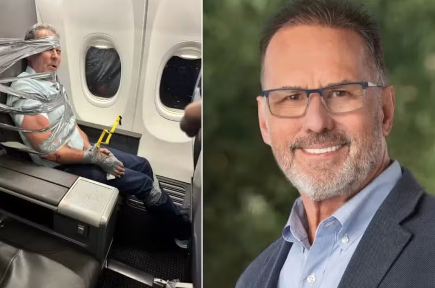 Passageiro amarrado com fita adesiva em avião é demitido após confusão durante voo