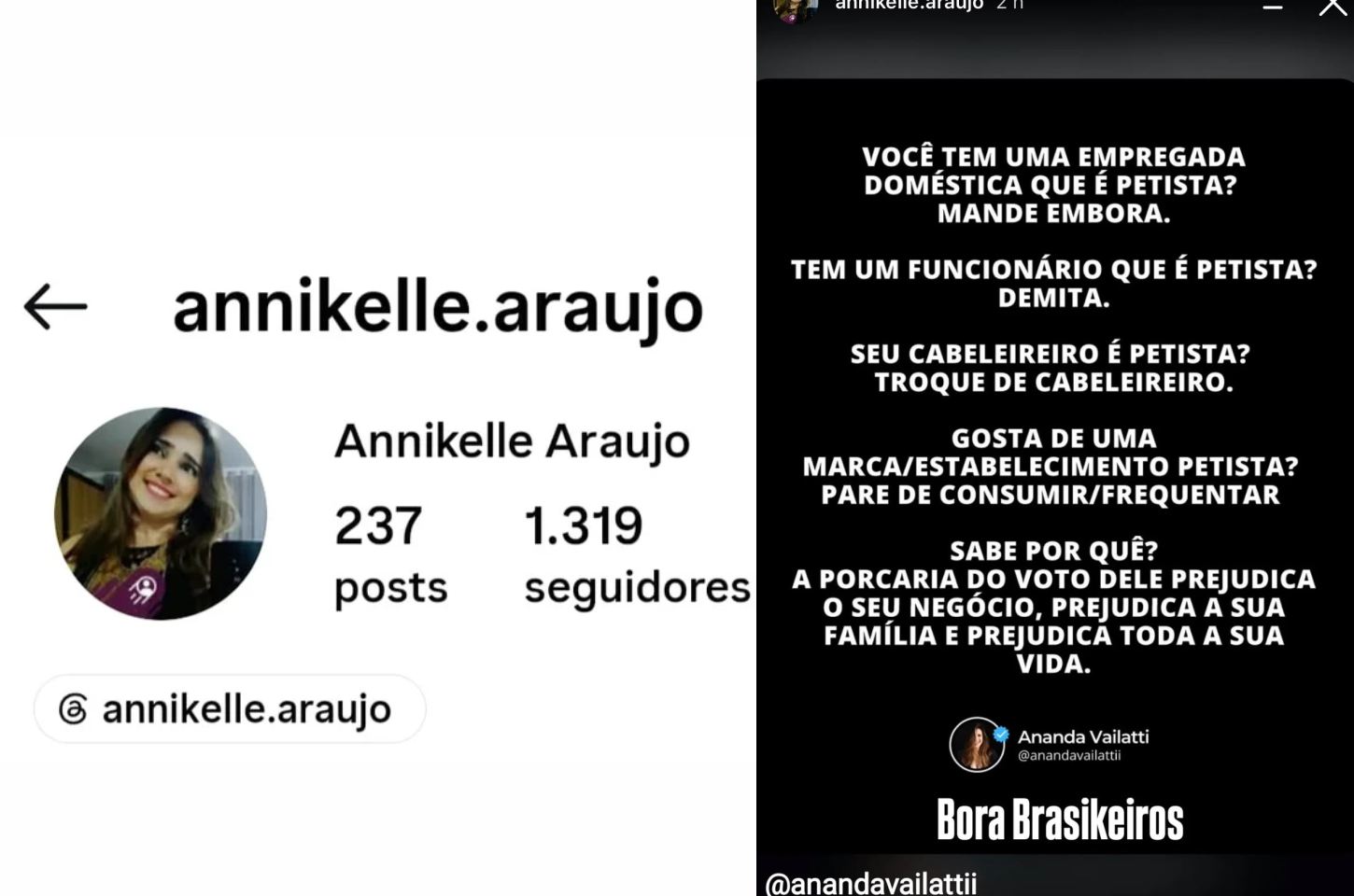 Pastora de Penedo defende demissão de funcionários petistas e provoca debate nas redes sociais