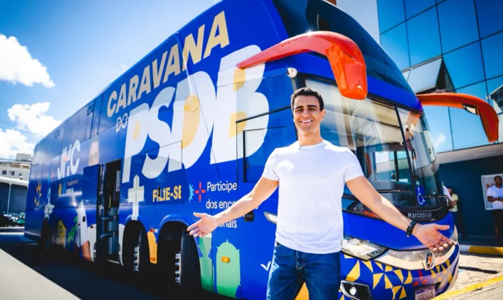 Busão da Caravana do PSDB volta às ruas e retoma agenda de JHC pelo interior do estado