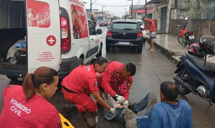 Carro atinge motociclista ao tentar entrar em avenida próximo à Dismoto