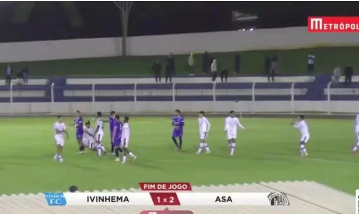Com um a mais, ASA sai perdendo e vira contra o Ivinhema na ida da terceira fase da Série D