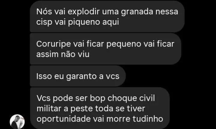 “Coruripe vai ficar pequeno”: prints revelam ameaças feitas por “Ratão” antes de morrer em confronto