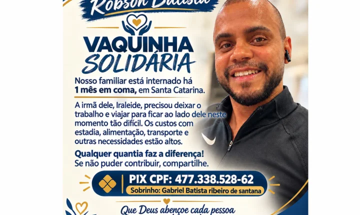 Família de jovem de Penedo internado em coma em Santa Catarina faz campanha para custear despesas durante tratamento